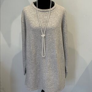 Gray Women's sweatshirt dress prettylittlething brand